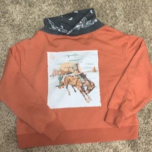 Western bandanna crewneck